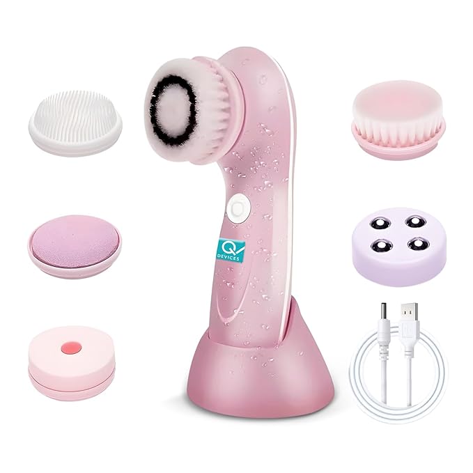 6-in-1 Face Cleansing & Massage Brush Set - Q Devices