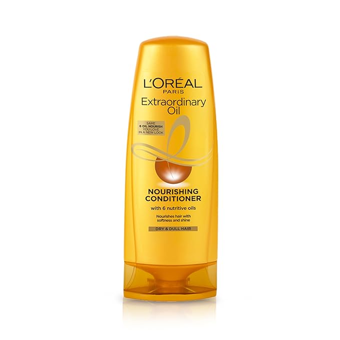 L'Oreal Paris Fresh Extraordinary Oil Nourishing Conditioner, Moisturising & Hydrating, For Dull, Dry & Lifeless Hair 340 Millilitres, Grease-Free And Weightless Finish
