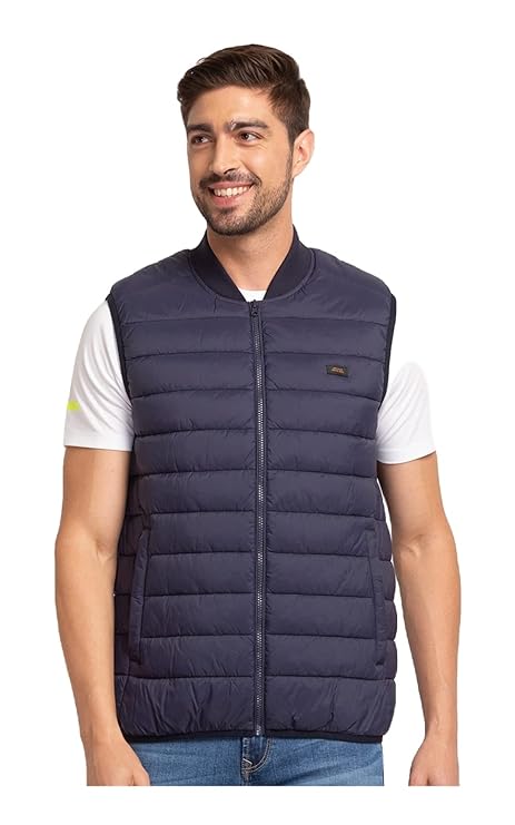 Spykar Men's Solid Regular Jacket (MJK02BBSL094) - Men's Solid Regular Jacket