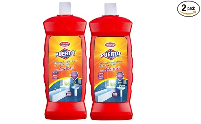 Puerto Bathroom Cleaner - 1 Ltr (Pack of 2)