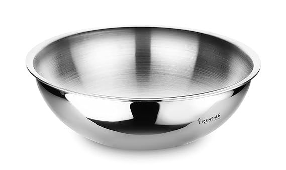Crystal TriPro -Triply Stainless Steel Tasla - 22 cm (Induction Bottom)