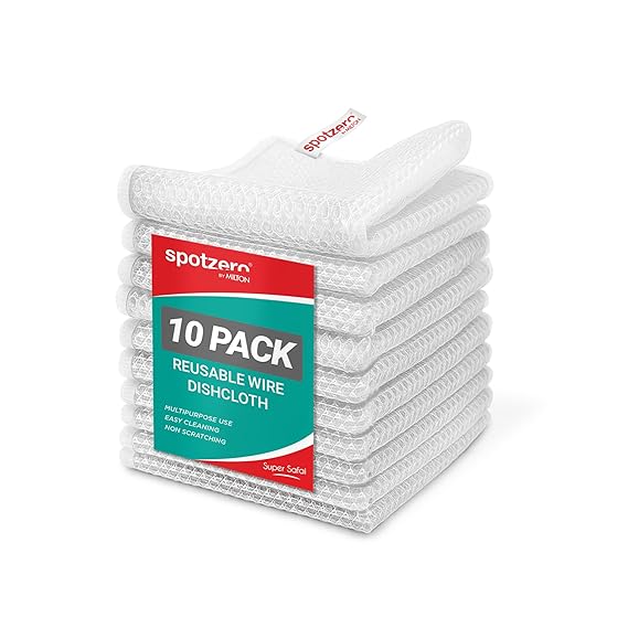 Spotzero By Milton Non-Scratch Steel Wire Dish Cloth (Pack of 10)
