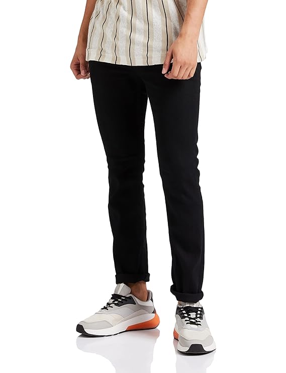 Amazon Brand - Symbol Men's Slim Fit Mid Rise Jeans