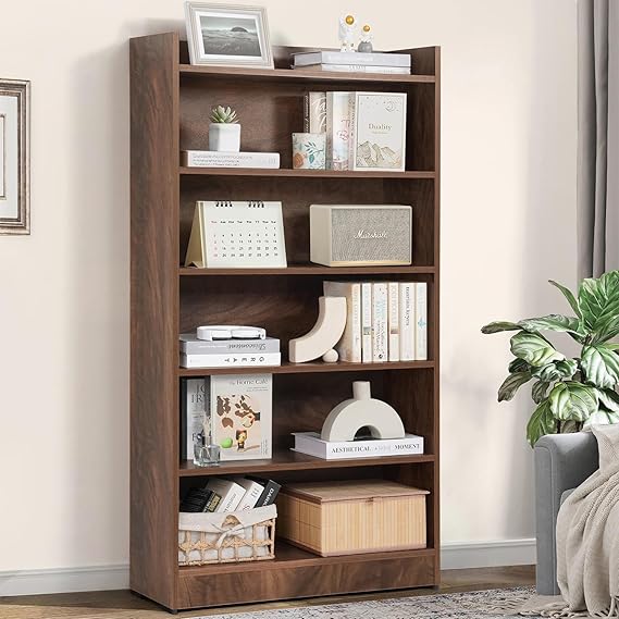 ABOUT SPACE Bookshelf for Home - 6 Tier Book Rack for Study Room