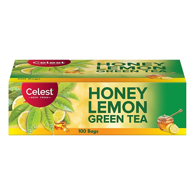 Celest Green Tea 100 Bags - Lemon & Honey | Green Tea