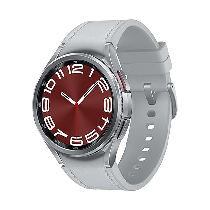 Samsung Galaxy Watch6 Classic Bluetooth (43mm, Silver, Compatible with Android only) | Introducing BP & ECG Features