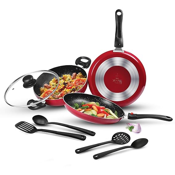 Milton Non Stick Cookware Set | Best Non Induction Cooking Pan & Utensils