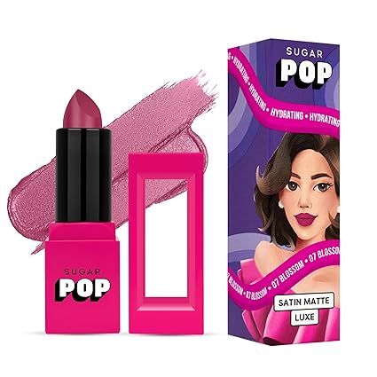 SUGAR POP Satin Matte Luxe | Castor Oil, Vitamin E & Hyaluronic Acid | Full coverage - 07 Blossom