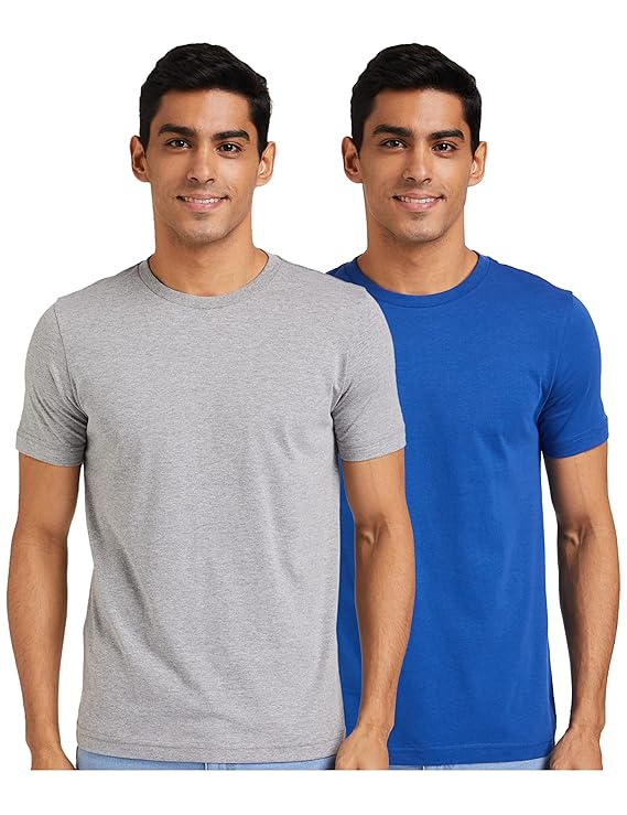 Amazon Brand - Symbol Men's Solid Cotton T-Shirt | Round Neck | Half Sleeve