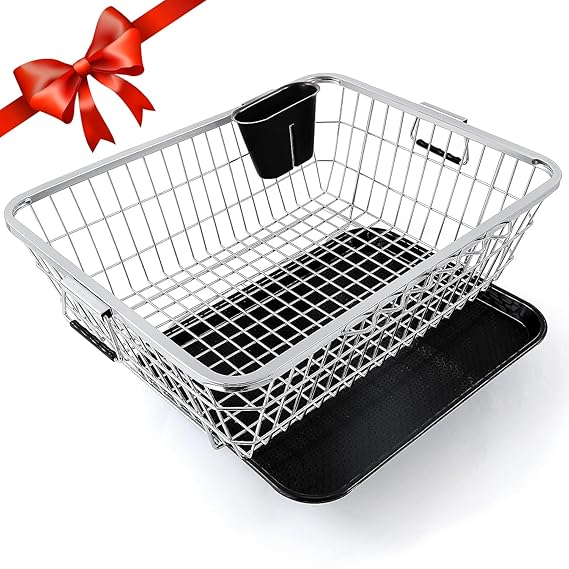 TEX-RO Utensils Basket Drainer & Dish Drainer Basket for Kitchen Utensil Stand