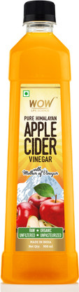 WOW Life Science Organic Apple Cider Vinegar Vinegar (900 ml)