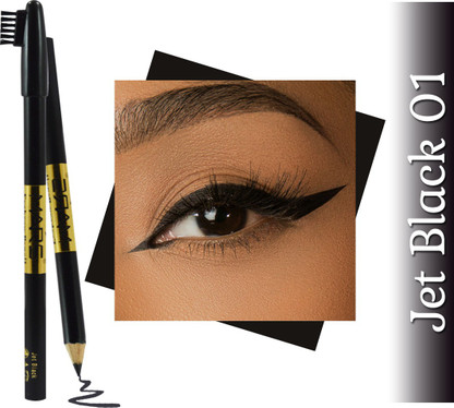 MARS Eyebrow Pencil With Aloevera & Vitamin E With Adbeni Kajal (Black)