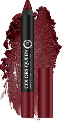 COLORS QUEEN Color It All Highly Pigmented Long Lasting Non Transfer Matte Crayon Lipstick (Rich Maroon, 3.5 g)