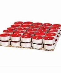 AAURAFUL Multi-Color Scented Tea Light Candles 500, Red-Rose
