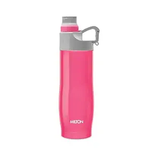 Milton Alpha 500 Stainless Steel Sports Water Bottle, 480ml, Pink (Pack of 1)