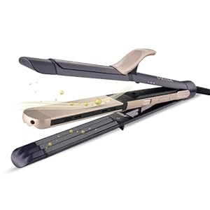Vega Ionic 3 in 1 Hair Styler for Women (India's No.1* Hair Styler Appliance Brand) Straightener, Curler & Crimper with Ionic Technology, PTC Ceramic Plate, 6 Temperature Settings, Purple, (VHSCC-08)