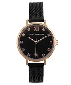 French Connection Spring-Summer 2023 Analog Black Dial Women's Watch-FCN00068H
