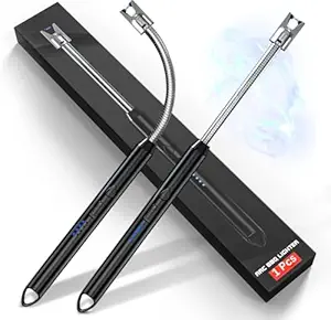 Eloxee Electric Kitchen Lighter with USB-C Charging - Flameless Arc Lighter for Stoves, Candles & More - 400 Lights Per Charge, Rechargeable (1)