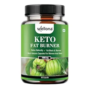 Wellona Keto Fat Burner 90 Capsules 1000MG, Weight Loss Supplement