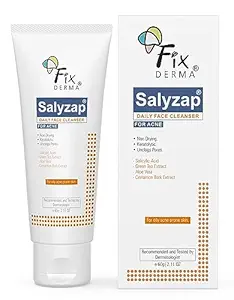 Fixderma 2% Salicylic Acid Face Wash for Oily Skin | Sulphate Free | Face Cleanser for Acne or Pimples | Acne Clearing Face Wash for Men & Women - 60 ML