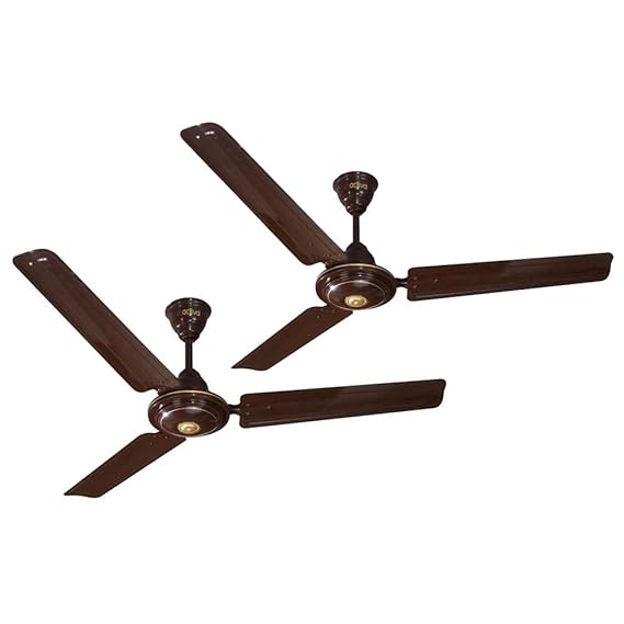 ACTIVA 1200mm Ceiling Fan, 390 RPM High Speed Air Delivery, Anti Dust Coating, Apsra Ceiling Fan with 2 Years Warranty - Brown