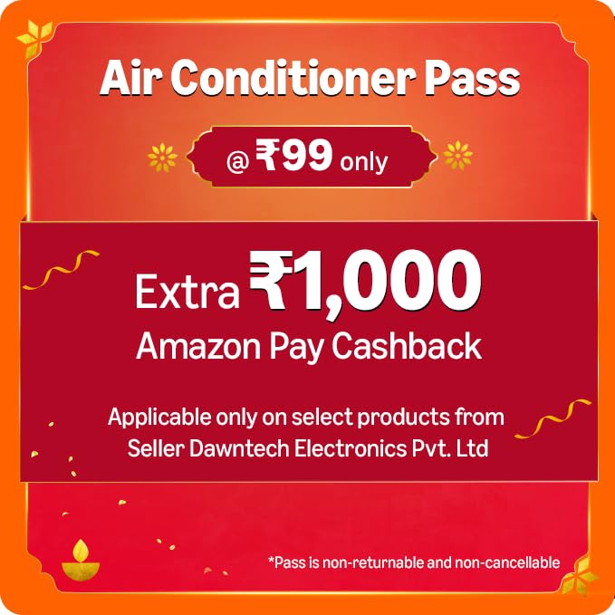 Extra 1000/- Apay Cashback with Air conditioner Purchase in First 5 Days of Great Indian Festival (till 27th Sep 2025)