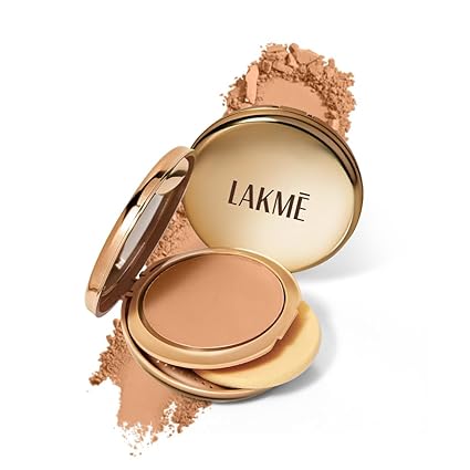 Lakm Unreal Dual Cover Pressed Powder, 2 In 1 Compact + Foundation