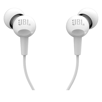 JBL C100SI Wired In Ear Headphones with Mic, JBL Pure Bass Sound