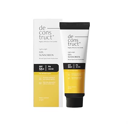 Gel based sunscreen for oily, combination skin, normal skin, No White Cast