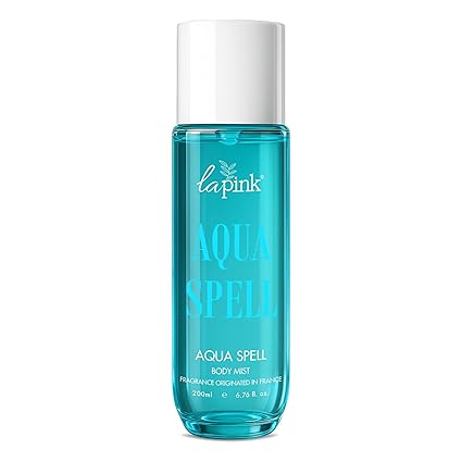 La Pink Aqua Spell Body Mist for Women | French-Inspired Fragrance Long Lasting Perfume Body Mist Spray for Women with Citrus & Musk Notes | 200ml