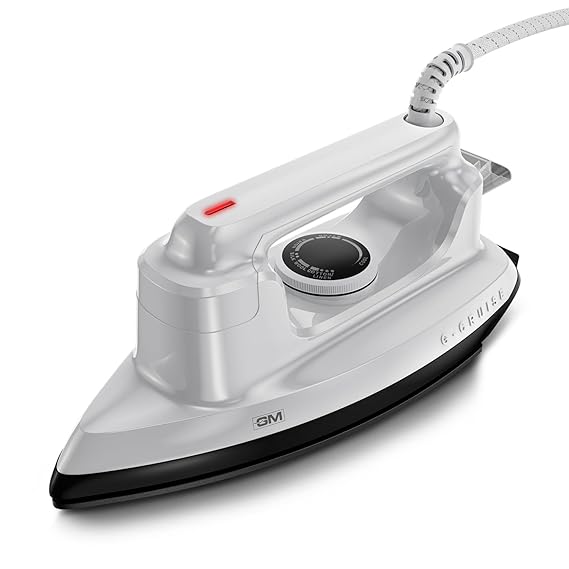 GM G-Cruise 1000 Watt Dry Iron Press with Dual Layer German