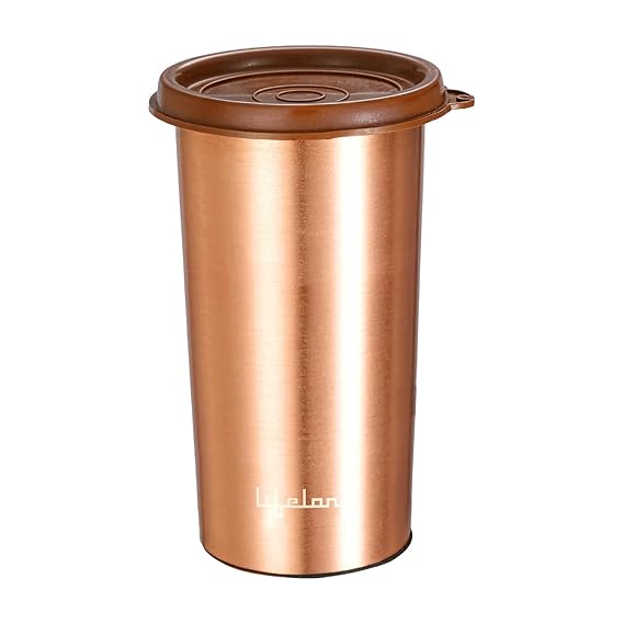 Lifelong 480ml Copper Water Tumbler | Natural Alkaline water