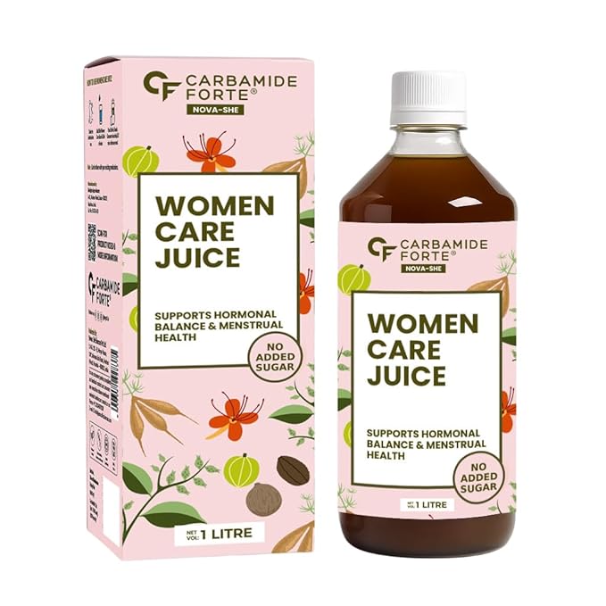 Carbamide Forte She Care Juice for Women | PCOS Supplement & PCOD Ayurvedic Medicine with 17 Ayurvedic Herbs | Supports Hormonal Balance for Women & Period Pain Relief & | She Care Herbal Juice with Shatavari, Ashoka & Methi | 1 Litre