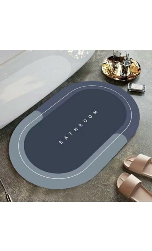 BASEVEL Soft Silicone Super Absorbent Door Mats (40x60)