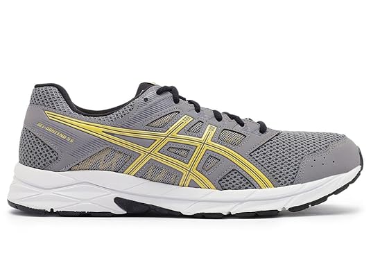 ASICS Mens Gel-Contend 5B Clay Grey/Light Mustard Running Shoe - 7 UK (1011B083.022)