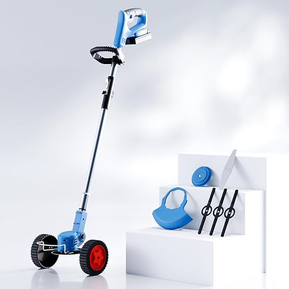 Lifelong Cordless Grass Cutter 21V | 25cm Cutting Width | 2-in-1 Lawn Mower & Trimmer