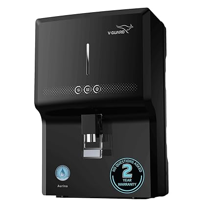 V-Guard Aurina 2X RO UF Water Purifier | DuoGuard Filter Technology | Zero Service Cost for 2 Years + Proactive Service Support | Saves 60+ Glasses of 100% RO Purified Water Daily | 7 Stages | 7 L