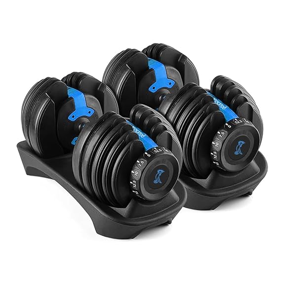 24 Kg Adjustable Dumbbell Set for Home Gym Workout