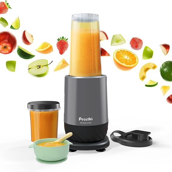 Preethi MiniBlend Compact Food and Juice Blender | Lump Free Smoothies