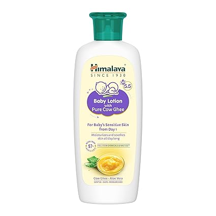 Himalaya Baby Lotion with Pure Cow Ghee & pH5.5 (100ml)