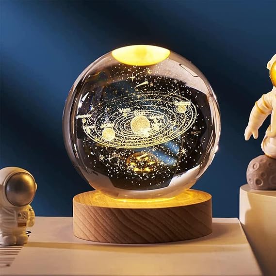 Desidiya Universe Crystal Ball Night Light for Home Decor Gifts