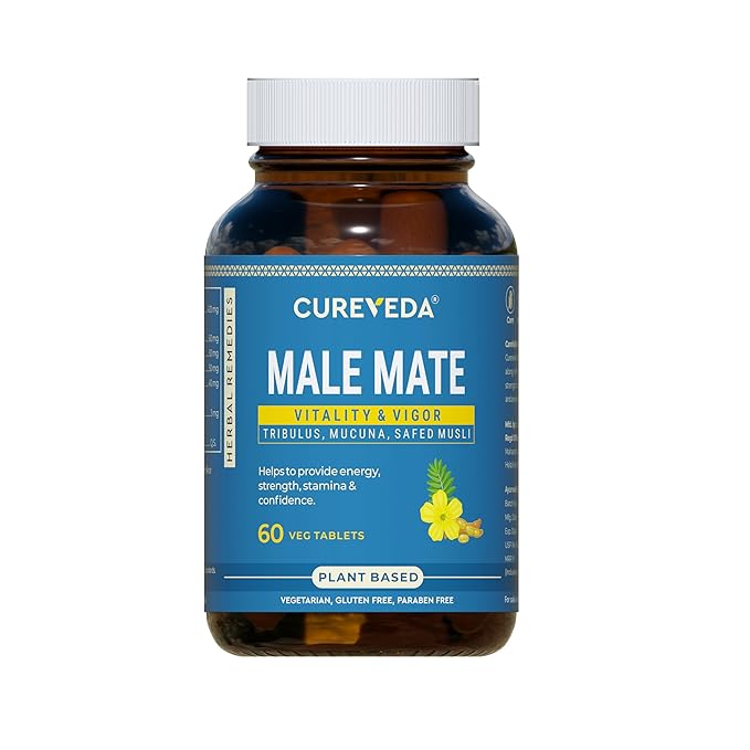 Cureveda Herbal Male Mate | Testosterone Support Supplement For Men