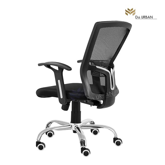 Da URBAN Mid-Back Revolving Mesh Ergonomic Chair for Home & Office with Tilt Lock