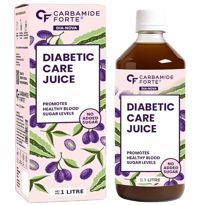 Carbamide Forte Diabetic Care Jamun Juice | Diabetic juices Time-Tested 15 Ayurvedic Medicine Herbs | Dia care juice Amla Karela Jamun neem + 11 Ingredients | Diabetes Juices Supports Healthy Blood Sugar, Digestion, Energy & Immunity | No Added Sugar & Artificial Colour | 1L