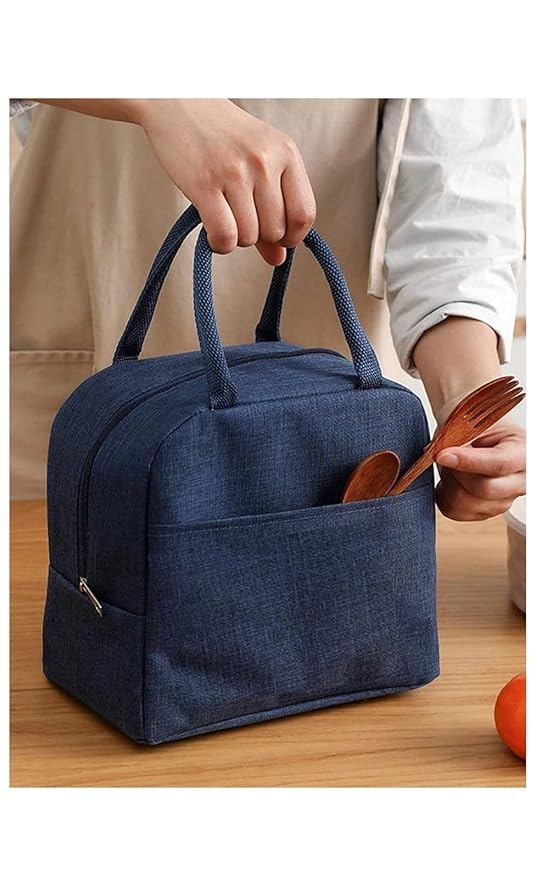 EUFLORIA Insulated Travel Lunch/Tiffin/Storage Bag for Women and Men Office, Collage and School (Cotton)(Multicolour) A1 (6.5 LITERS)