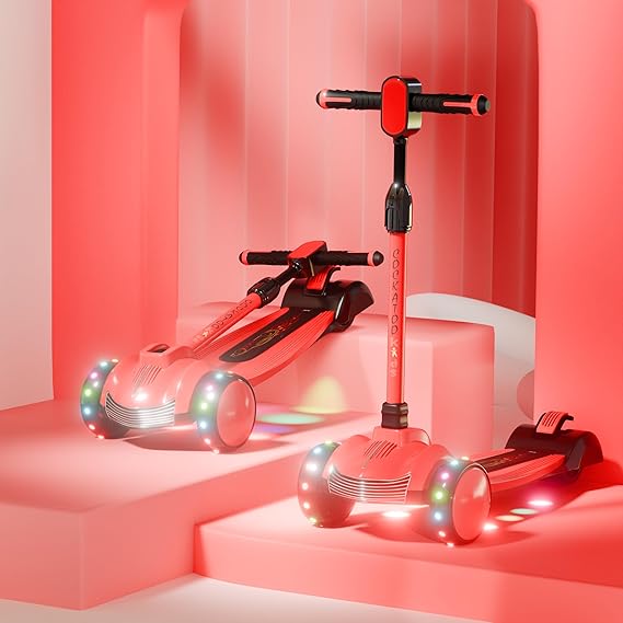 Cockatoo Glow Rider Led Kids Scooter, Scooter for Kids 4 Years and Above