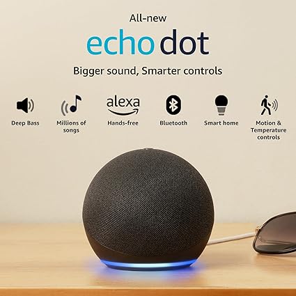 Amazon Echo Dot (5th Gen) | Smart speaker with Alexa and Bluetooth