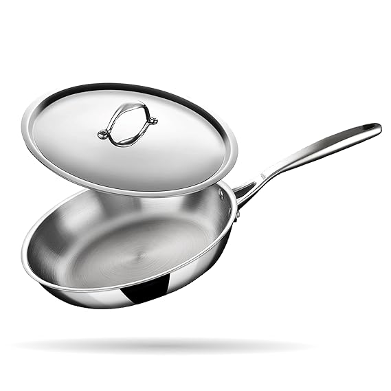Stahl Artisan Triply Stainless Steel Frying with Lid
