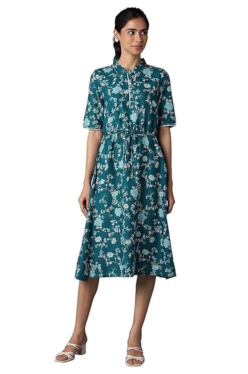 Aurelia Women Fit and Flare Knee Length Dress
