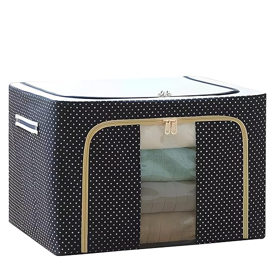 Foldable Oxford Clothes Organizer with Steel Frame for Small Spaces